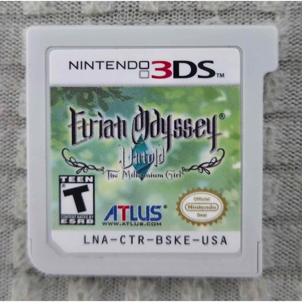 Etrian Odyssey Untold: The Millennium Girl (Nintendo 3DS, 2013) Cart Only Tested